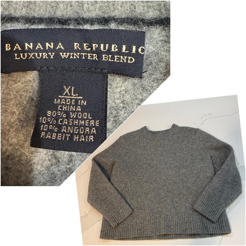 Banana Republic Charcoal Luxury winter blend Sweater